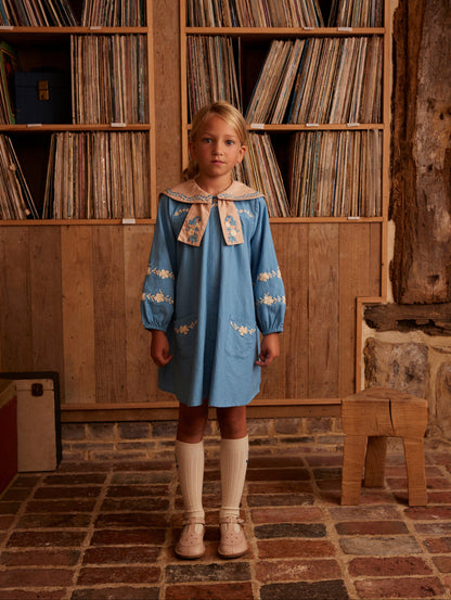 Maggie Sailor Dress, Nordic Blue