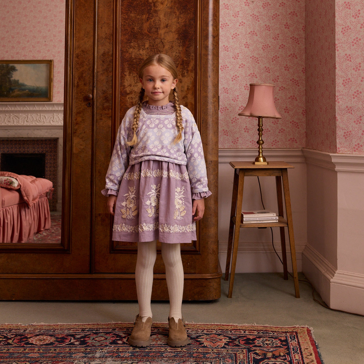 Mia Dress, Dusky Lavender