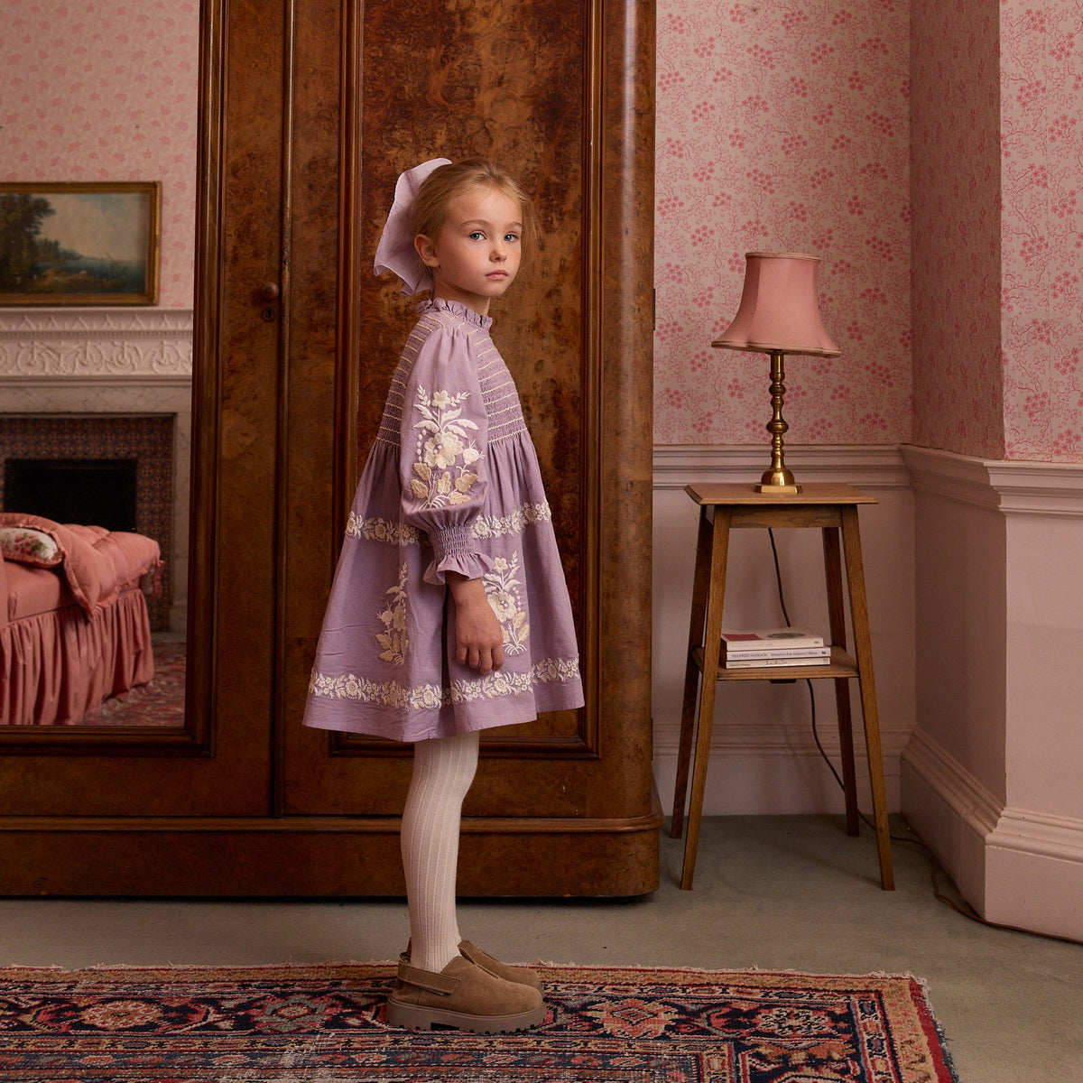 Mia Dress, Dusky Lavender