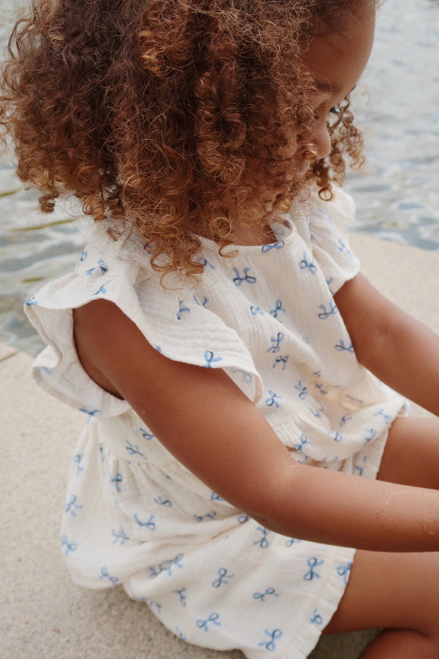 CoCo Top GOTS, Bow Bleu