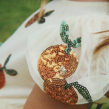 Heartlily Dress, Arancia Sequin