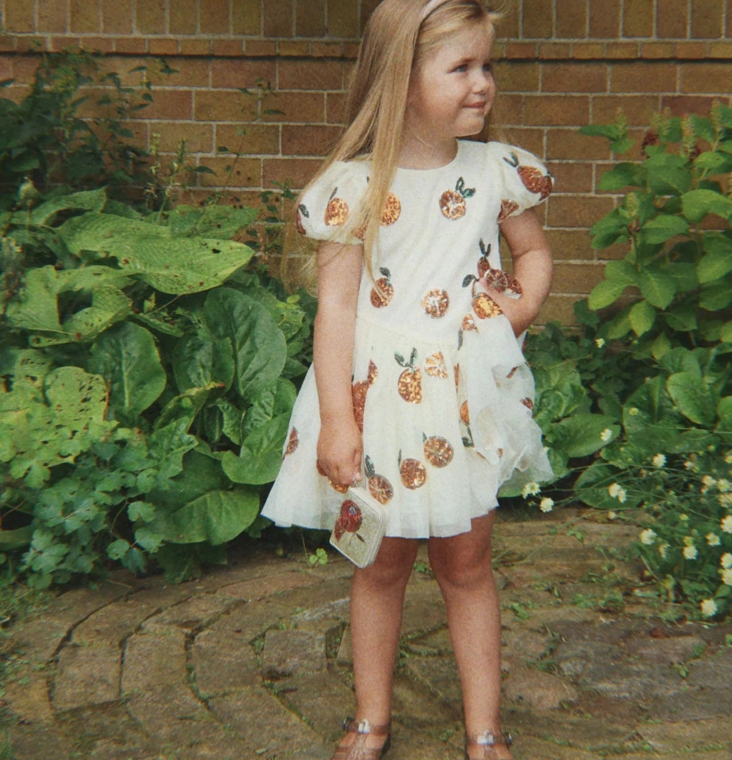 Heartlily Dress, Arancia Sequin