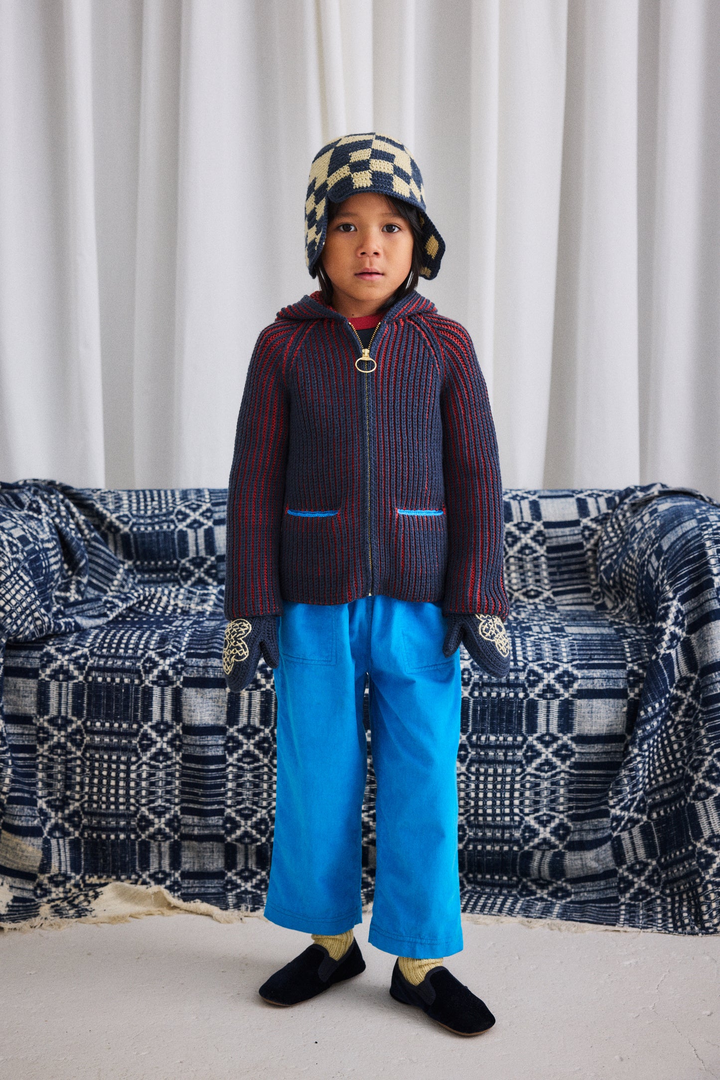 Corduroy Camp Pant, Cerulean