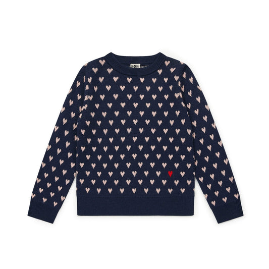 MYLOVE Knit Sweater,  Navy Bonton