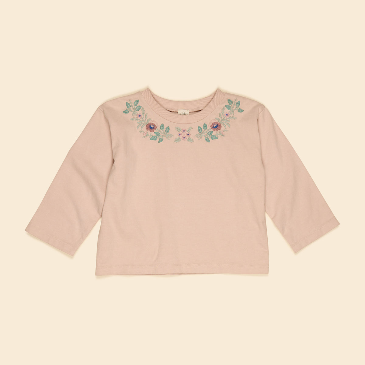 Nella Floral Embroidered Tee, Blossom