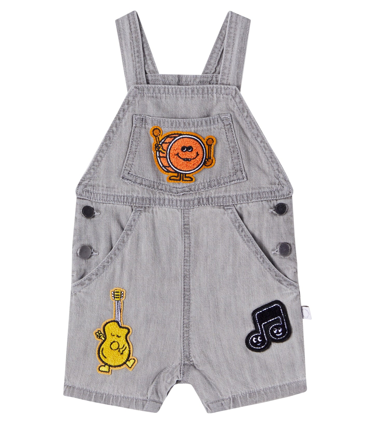 Baby Boy Denim Overall, Grey