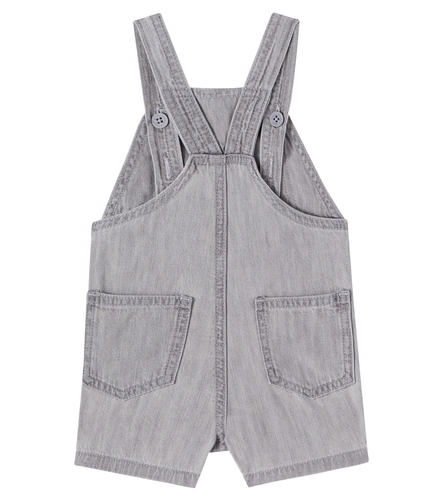 Baby Boy Denim Overall, Grey
