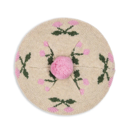 Belou Knit Beret, Cherry