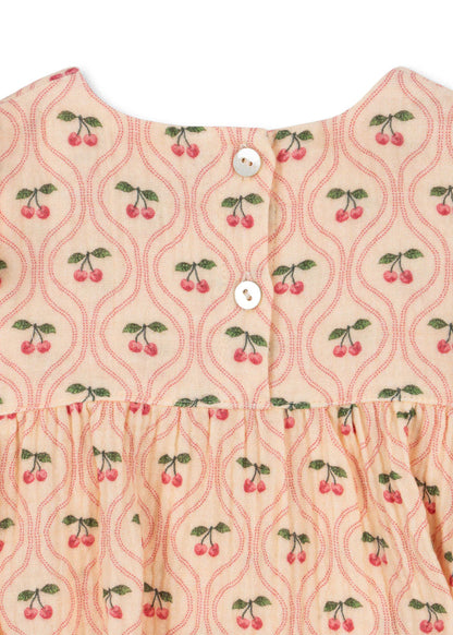 CoCo Romper GOTS, Cherry Pink