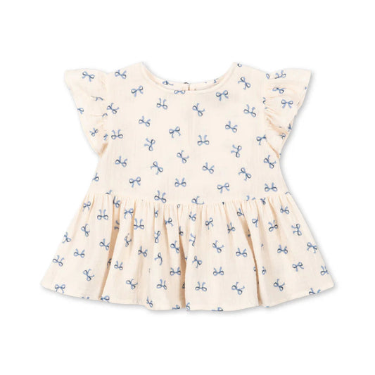 CoCo Top GOTS, Bow Bleu