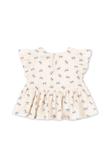 CoCo Top GOTS, Bow Bleu