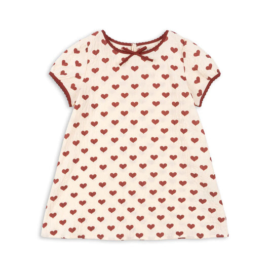 Ava Slip Dress GOTS, Amour Rouge