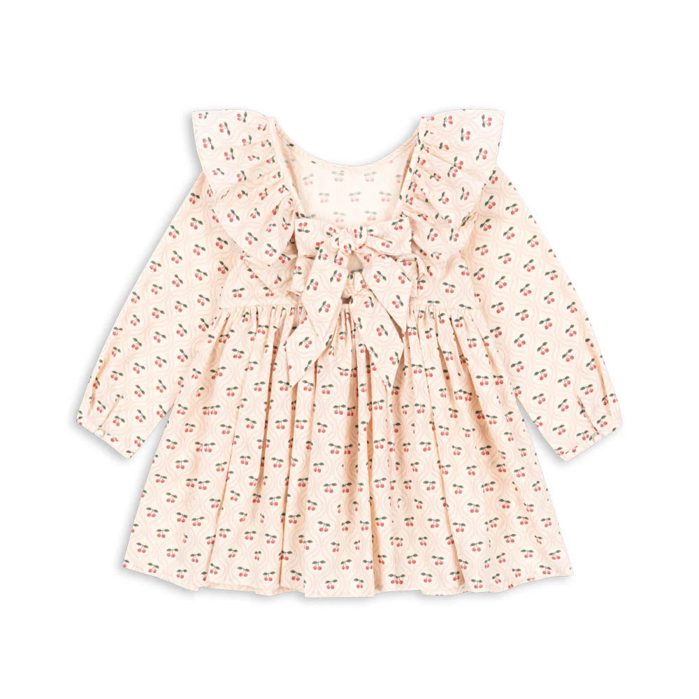 Cianna Dress, Cherry Pink Motif