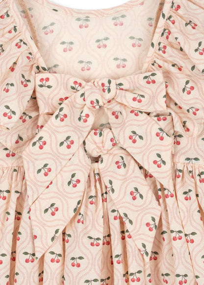 Cianna Dress, Cherry Pink Motif