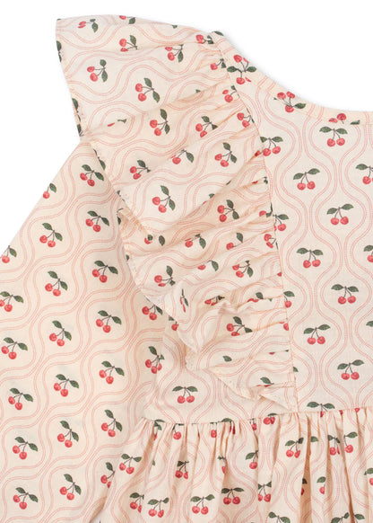 Cianna Dress, Cherry Pink Motif