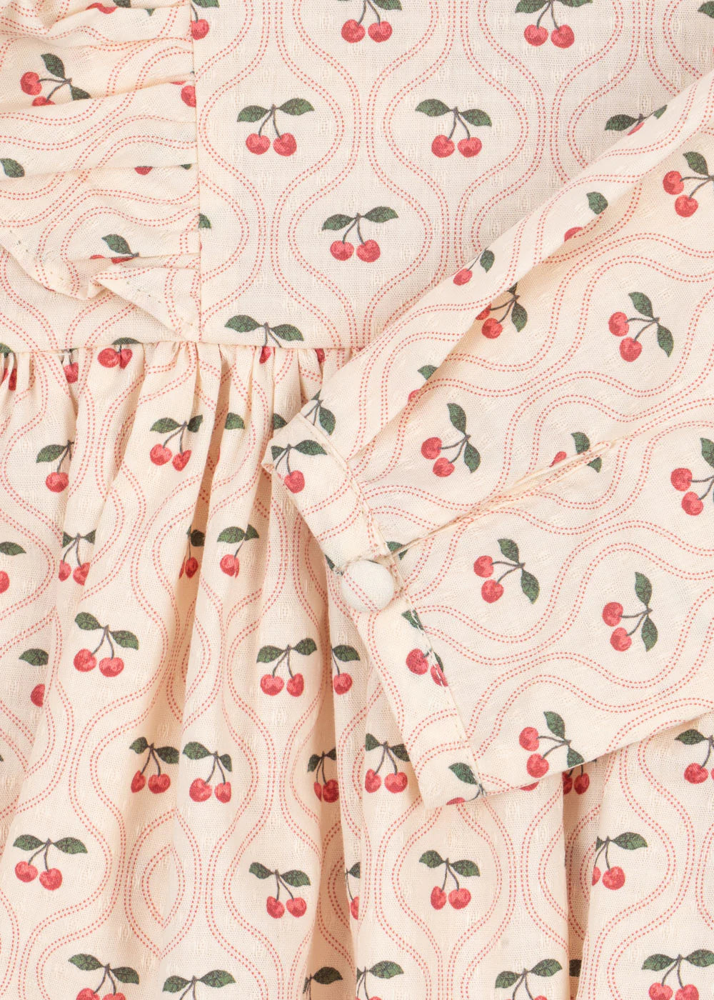Cianna Dress, Cherry Pink Motif