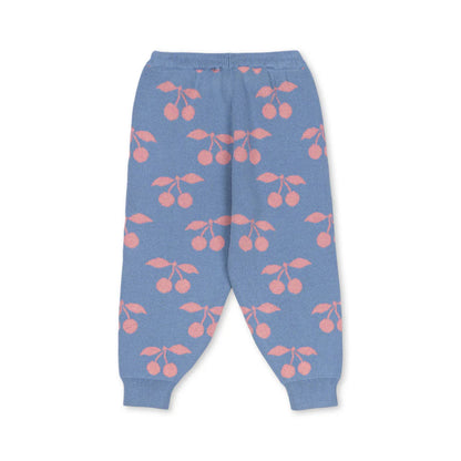 Lapis Knit Pants GOTS, Purple Impression