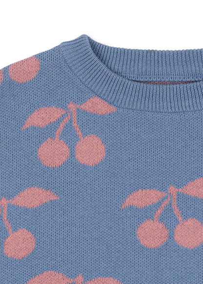 Lapis Knit Sweater GOTS, Purple Impression