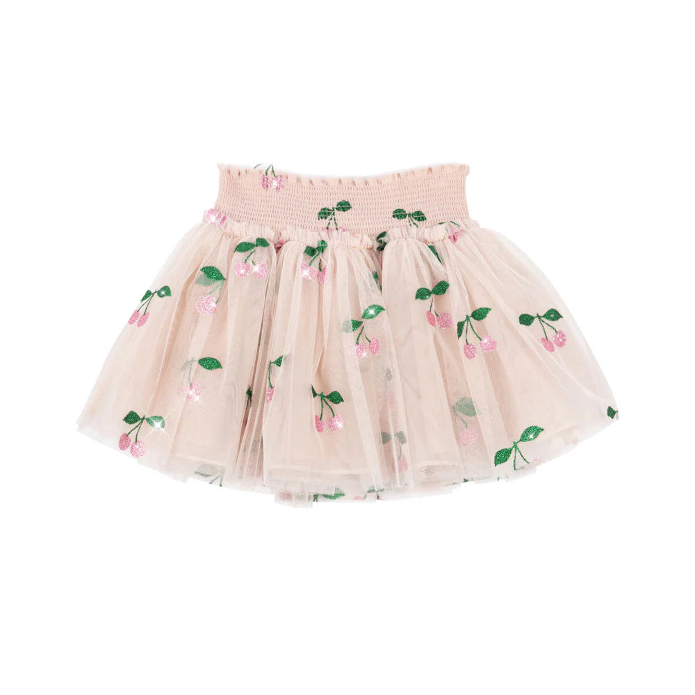 Tullie Smock Skirt, Ma Grande Cerise Pink Glitter