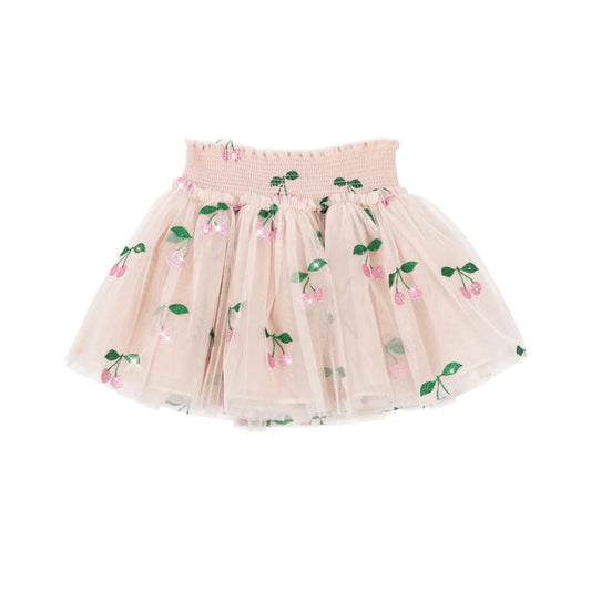 Tullie Smock Skirt, Ma Grande Cerise Pink Glitter