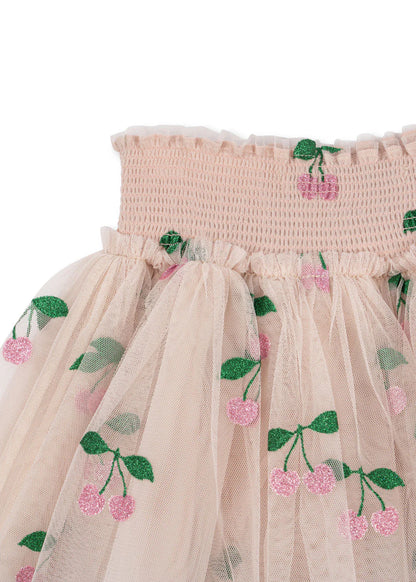 Tullie Smock Skirt, Ma Grande Cerise Pink Glitter