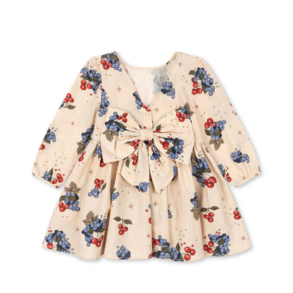 Avi LS Bow Dress GOTS, Cremona