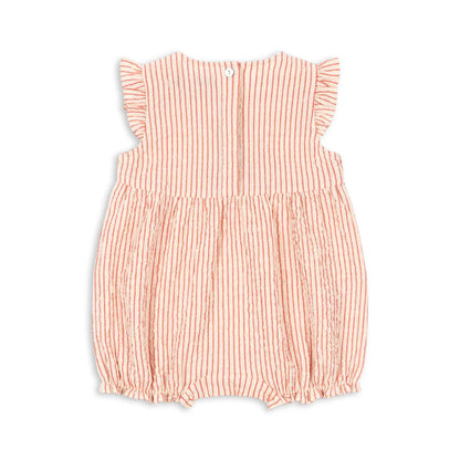 Ellie Frill Romper, Amour Stripe