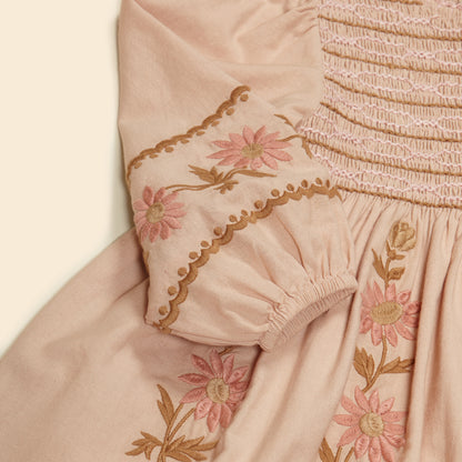 Penny Smock Dress, Pink Beige blanchou Penny Smock Dress, Pink Beige blanchou