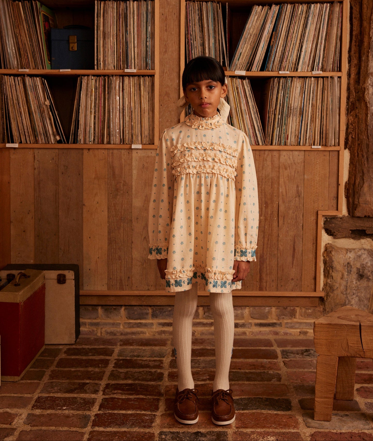 Pernille Dress, Meadow Calico Cashew