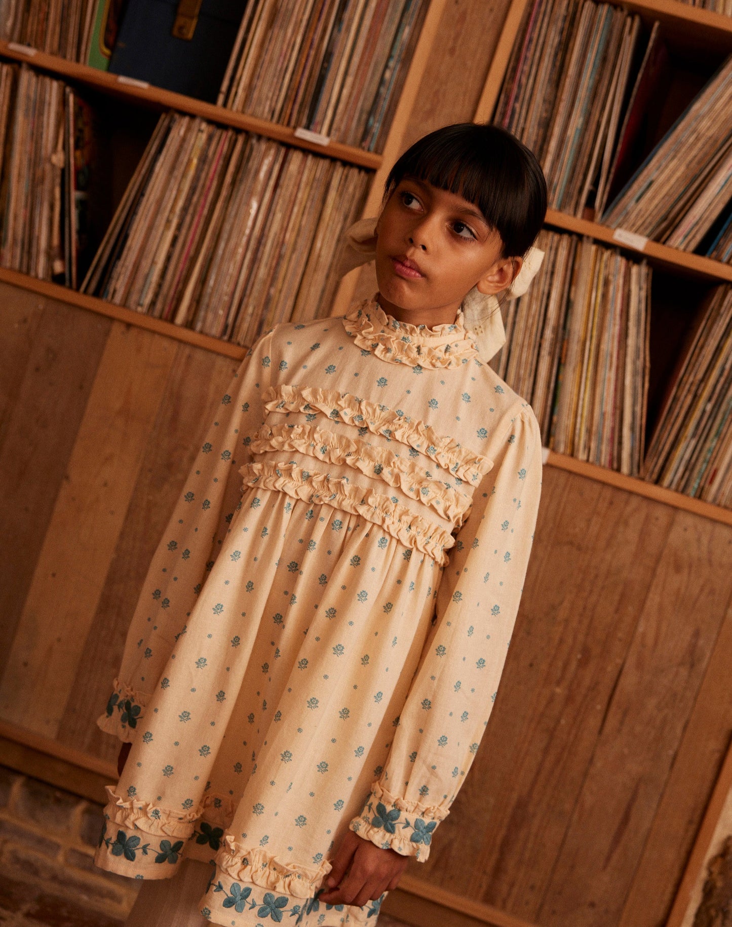 Pernille Dress, Meadow Calico Cashew