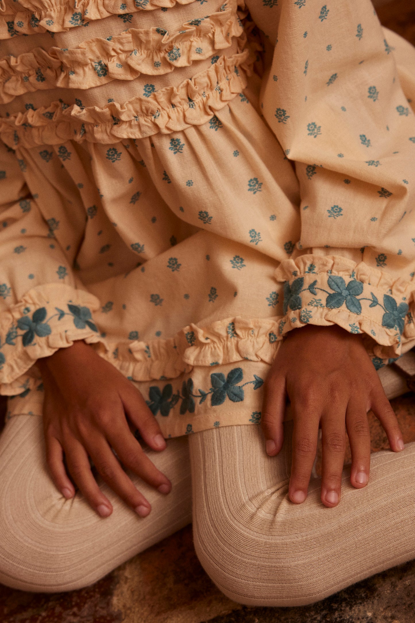 Pernille Dress, Meadow Calico Cashew