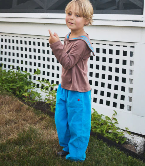 Corduroy Camp Pant, Cerulean