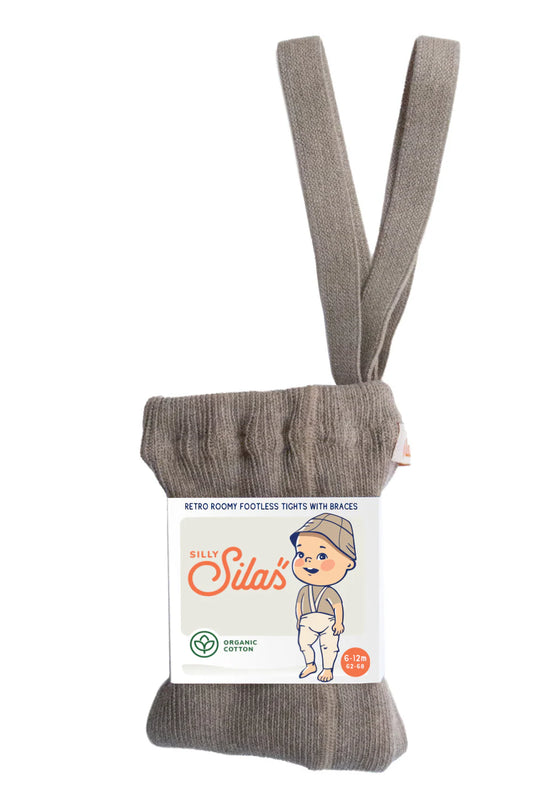 Silly Silas Roomy Footless Tights, Peanut Blend