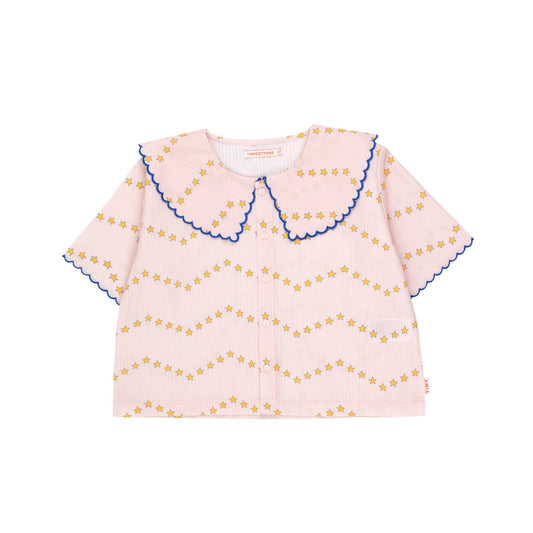 Zig Zag Shirt, Pastel Pink