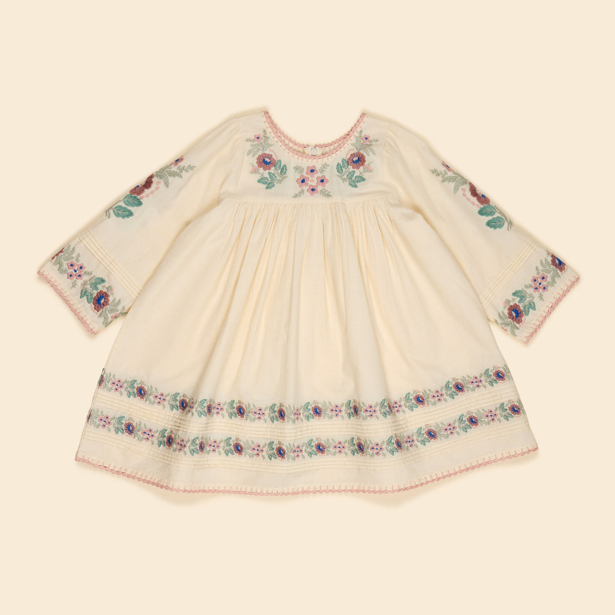 Stevie LS Dress, Milk-Cream