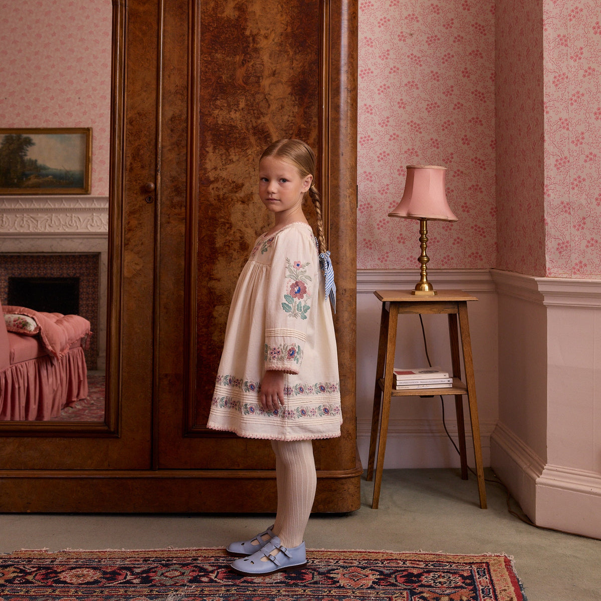 Stevie LS Dress, Milk-Cream