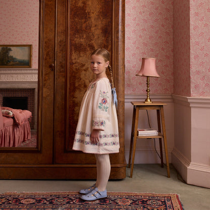 Stevie LS Dress, Milk-Cream