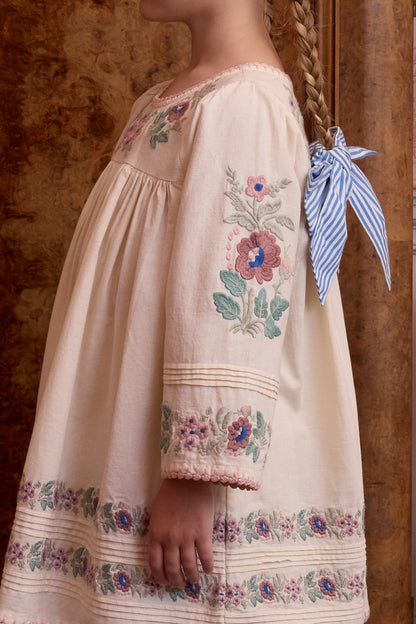 Stevie LS Dress, Milk-Cream