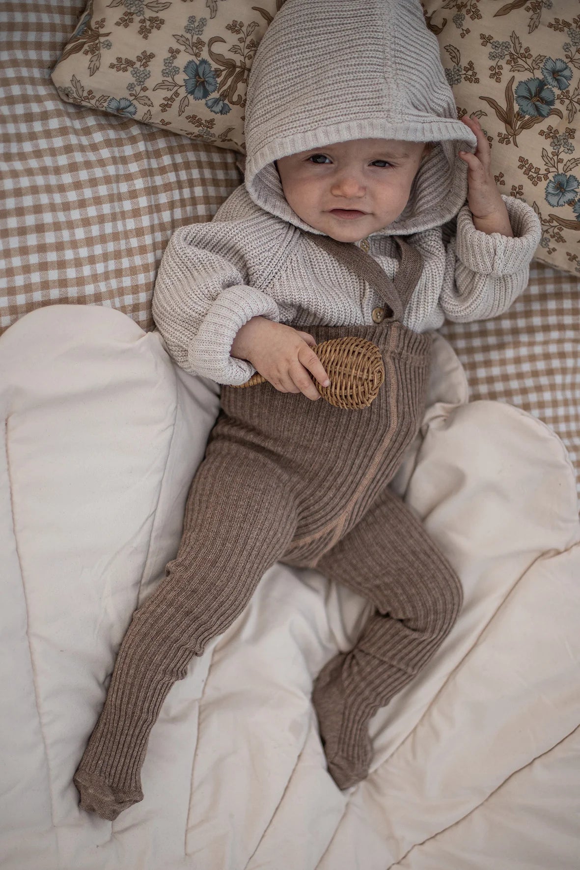 Silly Silas Hippy Footed Tights, Cocoa Blend