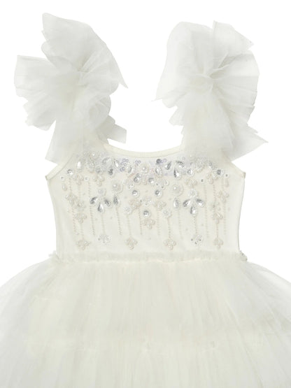 Bebe Whispers Of The Deep Tutu Dress, Milk
