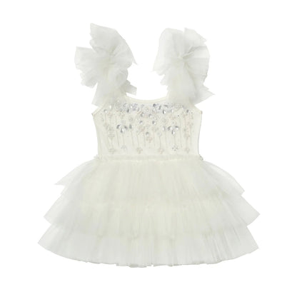 Bebe Whispers Of The Deep Tutu Dress, Milk
