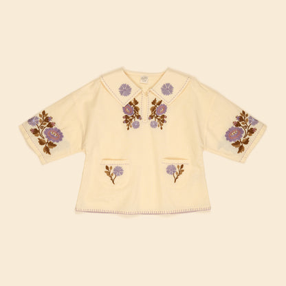 Thalia Blouse, Cream
