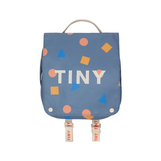 Geometric Toddler Backpack, Denim Blue