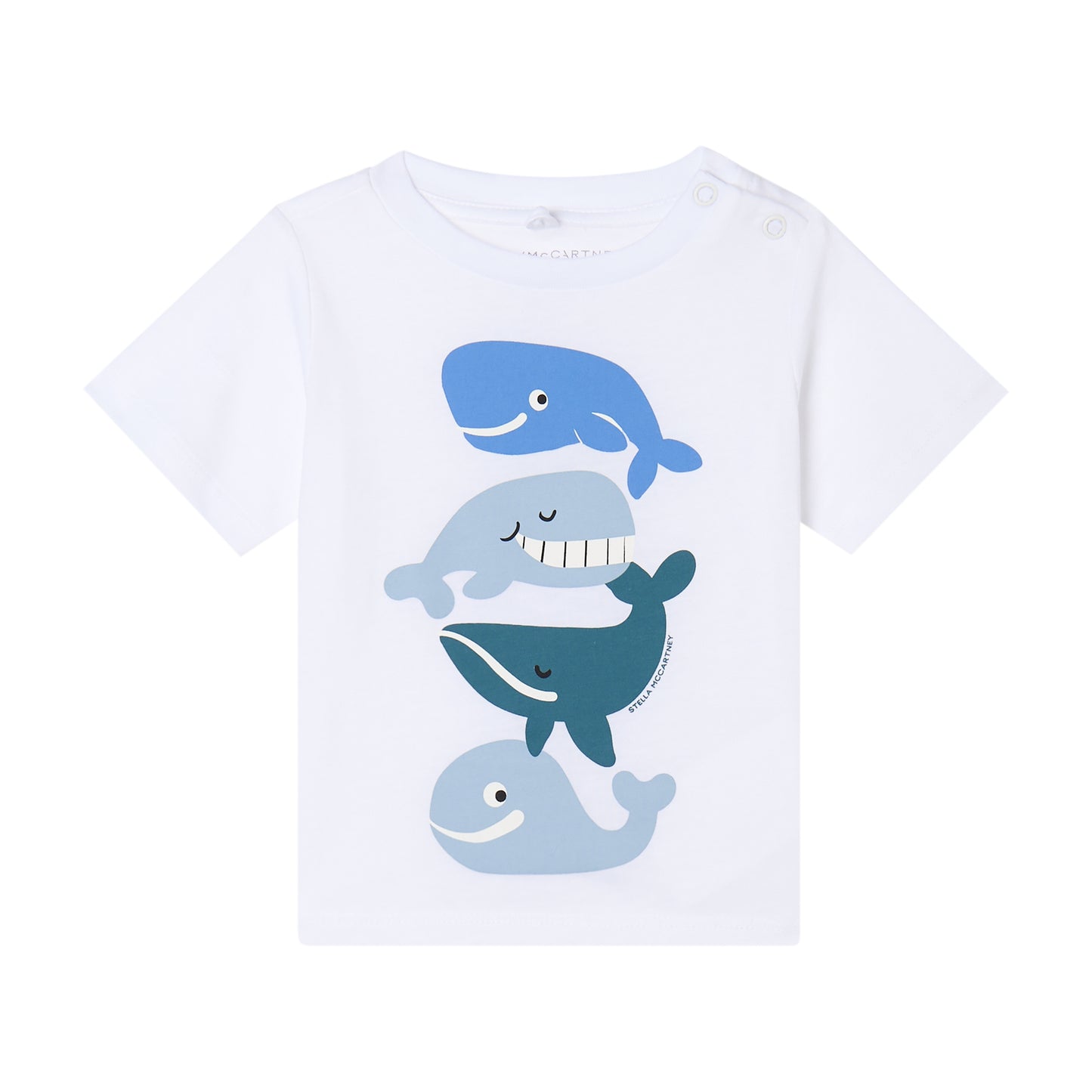 Baby Boy Whale Graphic Cotton Jersey T-shirt,