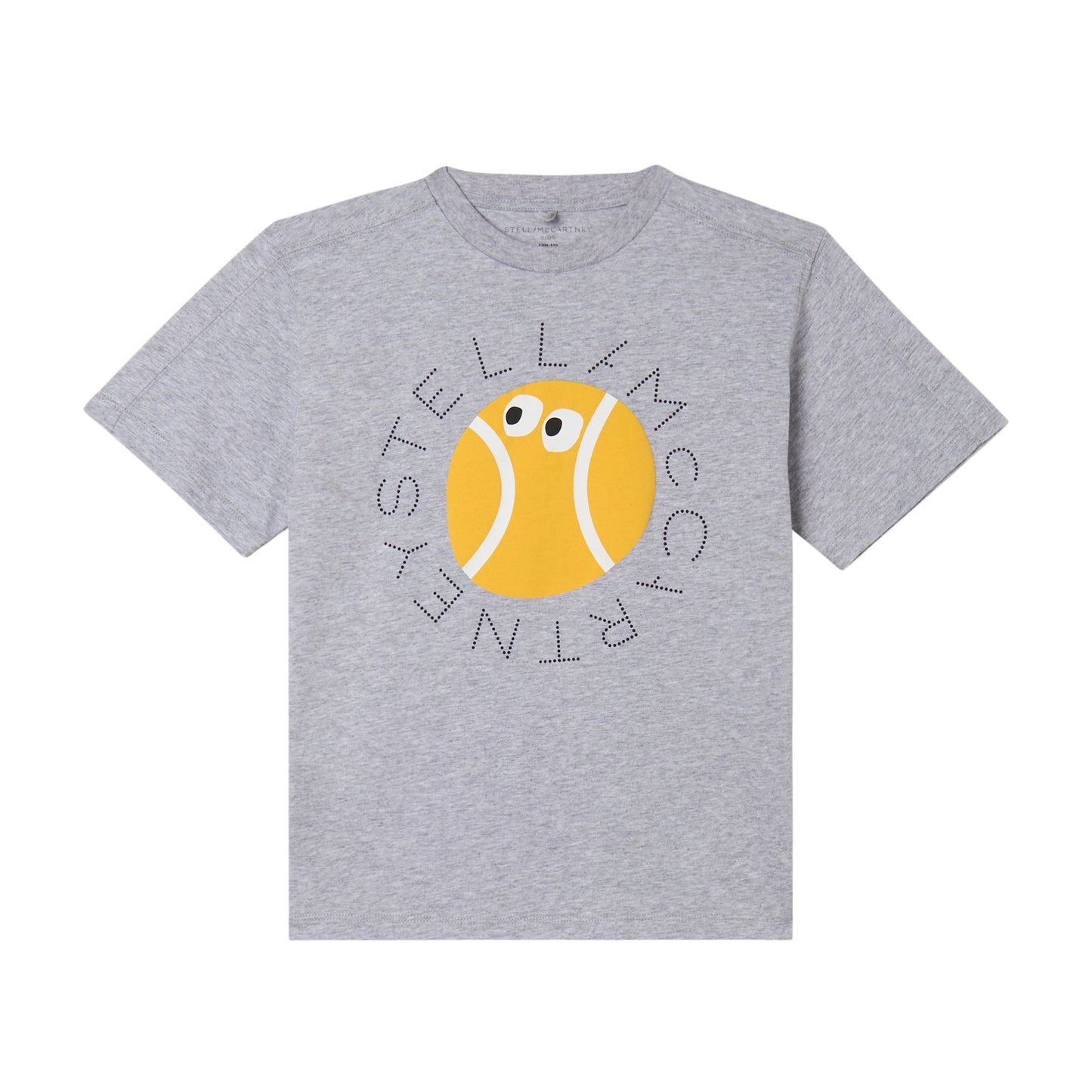 Tennis Logo Disk Print T-shirt, Grey