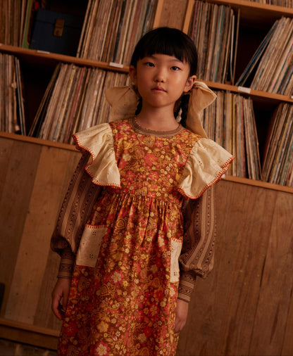 Ursina Frill Pinafore, Autumn Harvest Floral
