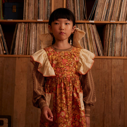 Ursina Frill Pinafore, Autumn Harvest Floral