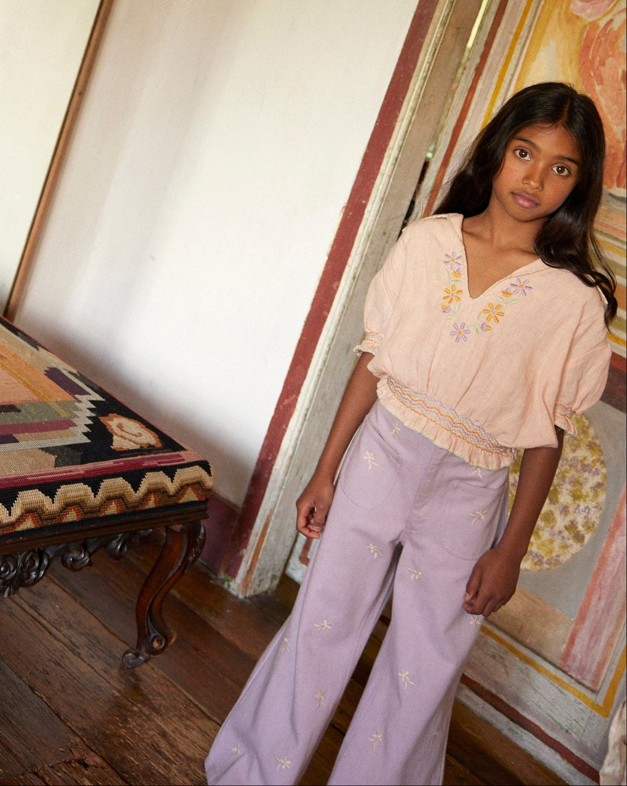 Valerie Blouse, Satin Pink