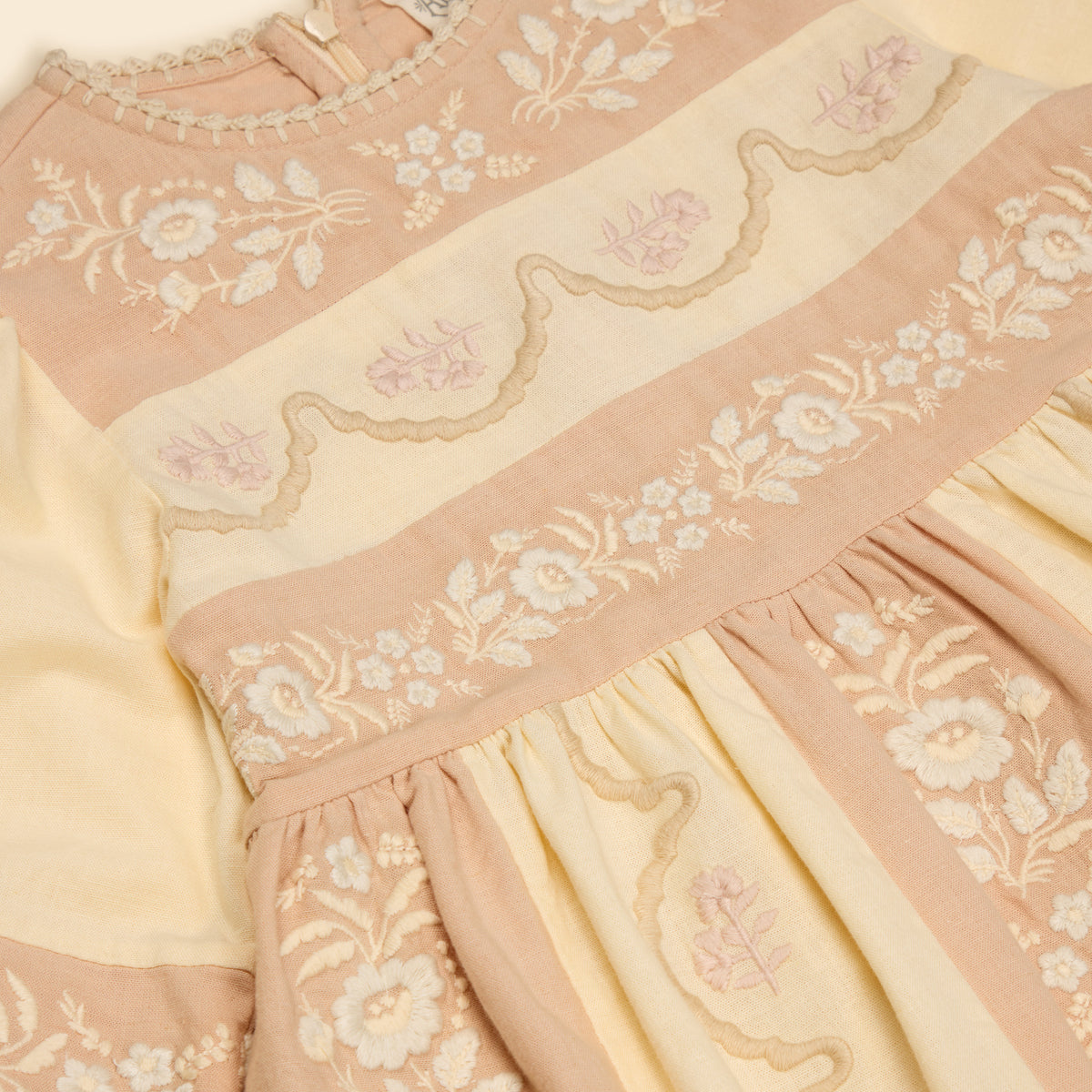Wilma Dress, Dried Rose/Cream