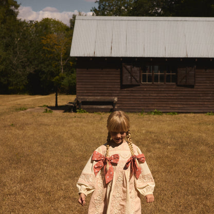 Wilma Dress, Dried Rose/Cream
